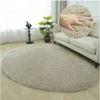 LeGer Home by Lena Gercke Hochflor-Teppich Halrum, einfarbig, besondere Form, modern, U-förmig, Höhe: 25 mm, organische Form, bean shape, kuschelig, Wohnzimmer, Schlafzimmer