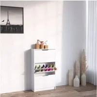 Vicco Schuhkipper Luca, Weiß/Weiß, 22 x 105 cm 3 Fächer (1 St)