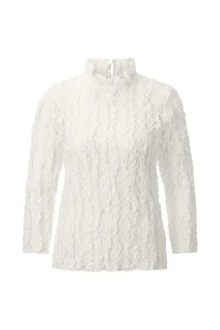 Rich & Royal - Lace Blouse pearl white - Gr. - L