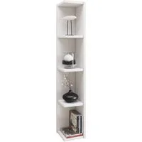 VCM Standregal Holz Stand Regal Aufbewahrung Deko Eckregal Honsa, 1-tlg., 97x15x17cm CD DVD Aufbewahrung