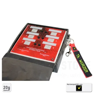 Klett-Anhänger | TEE-UU | REMOVE | mit Bolt-Snap-Karabiner, stabiler Schlüsselring und Klettflauschfläche | Schlüsselanhänger | einhändige Bedienung „REMOVE BEFORE FIREFIGHT“