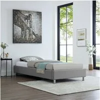 CARO-Möbel Futonbett LAREDO, Futonbett Einzelbett 90x200 cm inkl. Lattenrost Bettgestell Bettrahmen