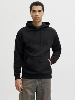 JACK&JONES - JJEBRADLEY SWEAT HOOD NOOS Schwarz - Gr. - XXL