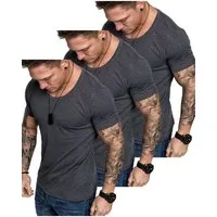 Amaci&Sons T-Shirt 3. LANCASTER 3er-Pack T-Shirts (3er-Pack) Herren Basic Oversize T-Shirt mit Rundhalsausschnitt