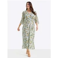 Sheego Etuikleid Abendkleid 3/4-Arm
