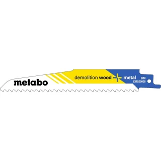 Metabo Säbelsägeblätter demolition wood + metal - 5 Stück - 631925000