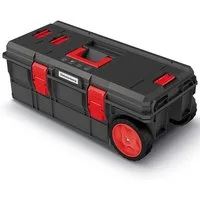 Prosperplast Werkzeugkoffer Kistenberg mobile Werkzeugkiste X BLOCK PRO WAGON mit Rädern KXB8040W