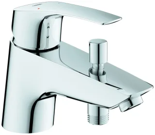 GROHE WannenarmaturEurosmart 33412_3 Einlochmontage Eco-Override-Stop chrom, 33412003 33412003