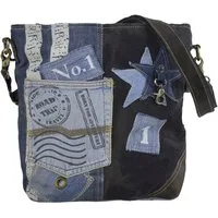 Sunsa Umhängetasche Nachhaltige Damentasche Crossbody bag Jeans Schultertasche Tasche, Aus recycelten Materialien