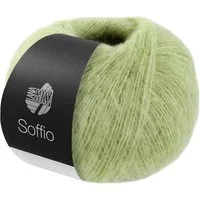 LANA GROSSA SOFFIO Häkelwolle, 215 m (flauschiges Lace-Garn aus Merino- & Baumwolle), 25 g