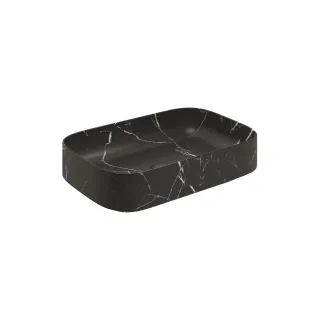 KLUDI-RESA S Waschtisch 60 x 40 H14 cm Rechteckig Marble Nero Marquina matt 58CW40S2