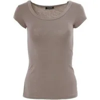 Muse T-Shirt Basic Kurzarm T-Shirt Skinny Fit 1001