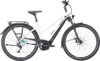 E-Bike    - Pegasus Premio EVO 10 Lite trapez weiß   - 55 cm