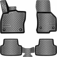 ELMASLINE Auto-Fußmatten Gummi (4 St), für SEAT LEON 3 (2012-2020) III. Generation - 3D Gummimatten mit extra hohem Rand für mehr Schutz - Passend für Baujahre:, Passend für Baujahre: , 2012 - 2020