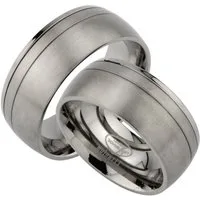 Trauringe123 Trauring Hochzeitsringe Verlobungsringe Trauringe Eheringe Partnerringe aus Titan, JT2