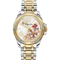 THOMAS SABO Quarzuhr Thomas Sabo WA0382-291-201 Damenuhr Blumen 33mm 5ATM Thomas Sabo WA0382-291-201 Damenuhr Blumen 33mm 5ATM