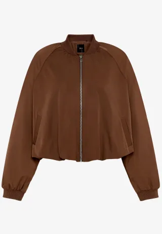 zero - Bomberjacke mit Reißverschluss downtown brown - Gr. - 36