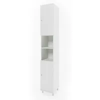 Vicco Hochschrank Fynn, Weiß, 30 x 190 cm (1-St)