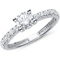 JEWLIX Verlobungsring Hochwertiger JEWLIX Verlobungsring aus 925 Silber mit Zirkonia VR0025