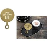 Chic Antique Motivschablone Kaffee Schablone Happy Birthday Chic Antique 61644-13