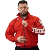 BRACHIAL THE LIFESTYLE COMPANY Trainingsjacke Brachial Zip-Sweater "Gym" rot/weiß