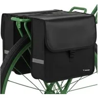 Trizand Fahrradtasche Gepäckträgertasche Radtaschen-Paar (Spar-Set, 1-tlg., 35x30x12 cm wasserdicht), wasserdicht, Reflektoren, Doppelkonstruktion, 28L
