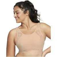 GLAMORISE Sport-BH Atmungsaktiver Mesh-Sport-BH