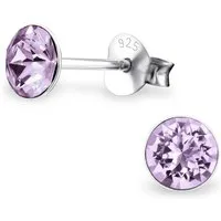 ALEXANDER YORK Paar Ohrstecker KRISTALL 5 mm light amethyst, 2-tlg. (Ohrstecker)