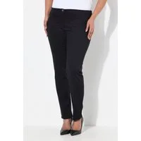 Ulla Popken Chinohose Chino-Hose Slim Elastikbund Saumschlitze