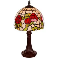 BIRENDY Stehlampe Birendy Tischlampe Tiffany Style Rosen Tiff149 Motiv Lampe
