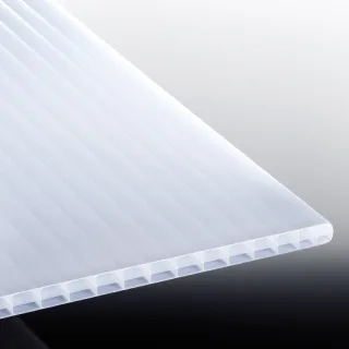 Polycarbonat Stegplatte | Heatbloc 16 | 16 mm | Breite 1200 mm | opal-weiß