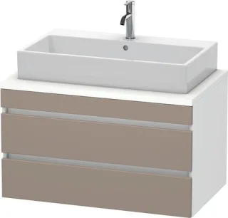 Duravit DuraStyle Konsolenwaschtischunterbau wandhängend Basalt & Weiß Matt 900x548x512 mm - DS53180 DS531804318