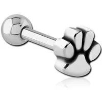 viva-adorno Piercing-Set Helix Tragus Ohr Piercing Cartilage Knorpel Stecker Pfote Tatze, Pfötchen