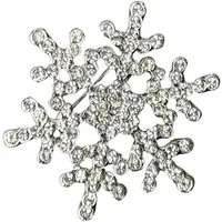 MayTree Brosche MayTree Brosche "Schneeflocke", brilliant (Stück, 1-tlg), Metallbrosche mit Strass
