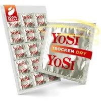 YOSI Kondome 50er Dry - trocken, 53mm, 50 Stück - ohne Gleitmittel, mit Reservoir, glatt & zylindrisch