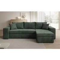 Luxusbetten24 Schlafsofa Designer Sofa Denver, mit Stauraum und Schlaffunktion