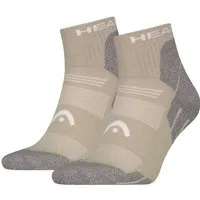Head Kurzsocken HEAD HIKING ALL CLIMATES QUARTER 2P (2-Paar, 2 Paar) mit Logostickerei