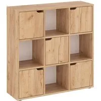 KOMTO Bücherregal KOMTO Bücherregal – Würfelregal mit Türen & Stauraum, 9-tlg.