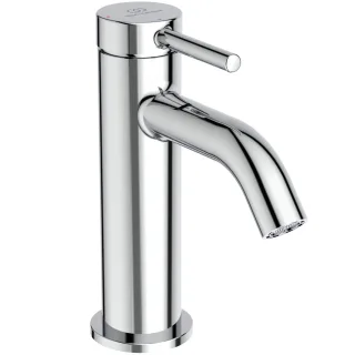 Ideal Standard Waschtischarmatur Ceraline Nuovo Ausladung 105mm m.Push-Open-Ventil BlueStart Chrom, BD759AA