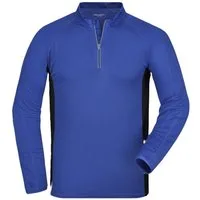 James & Nicholson Laufshirt Funktionelles Herren Langarm Laufshirt JN307 Atmungsaktiv, feuchtigkeitsregulierend und schnell trocknend