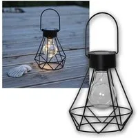 STAR TRADING LED Solarleuchte stylische Solar-Laterne EDDY, 5 LED warmweiß Draht, warmweiß