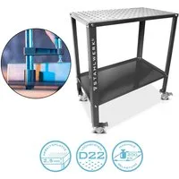 STAHLWERK Werkbank Schweißtisch 915x457 mm Montagetisch Werktisch D22 Lochtisch Werkbank, (Packung, 1-tlg), B/T/H: 91.5x45.7x86 cm