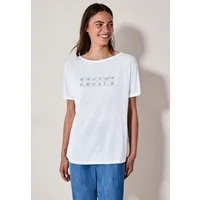 CECIL Print-Shirt im angenehmen Materialmix