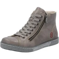 Rieker Schnürboots, Schnürstiefelette, Casual-Boots mit Reißverschluss außen