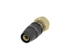 Tece logo-Push Verschraubung, flachd. Standard Messing, Dim. 32 x 1 1/4", 8630205 8630205