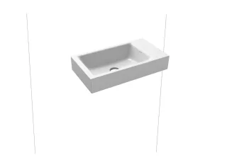 Kaldewei Handwaschtisch Puro, Modell 3162 rechts ohne Überlauf 550x300, 901206313001 901206313001