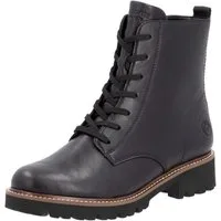 Remonte Schnürboots, Blockabsatz, Schnürstiefelette im Used Look