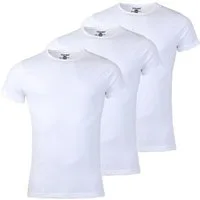 Young & Rich T-Shirt Herren Uni Basic rundhals Ausschnitt Unterziehshirt 1701 3er Pack (3er-Pack, 3-tlg., 3er-Pack) Rundhalsauschnitt unifarben kurzarm regular fit