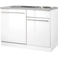 wiho Küchen Spülenschrank Chicago 110 cm breit, inkl. Tür/Sockel für Geschirrspüler