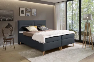 Boxspringbett Schlafzimmerbett DANILO 200x200cm inkl.Bettkasten